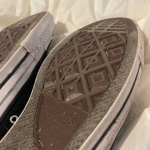 Black and white converse, size 13, like new